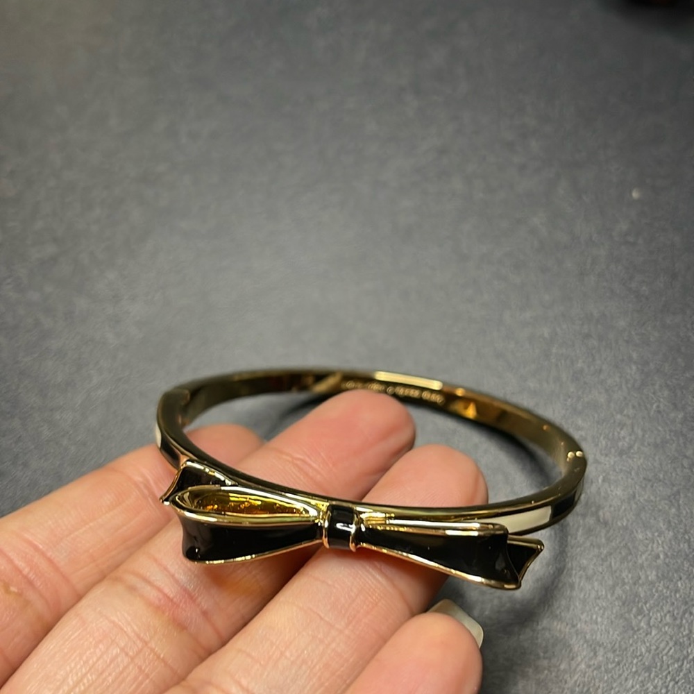 Kate Spade enamel Gold Tone bangle Bracelet